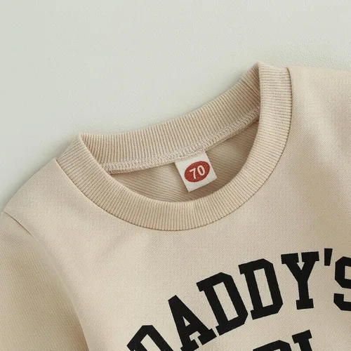Vista 44 de Conjunto de sudadera con estampado para bebé y niña, sudadera larga para otoño e invierno