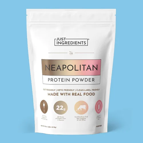 Vista 20 de JUST INGREDIENTS Chai Proteína en polvo – Mezcla de 30 porciones con suero 100% alimentado con pasto y proteínas vegetales orgánicas – Sabor cálido
