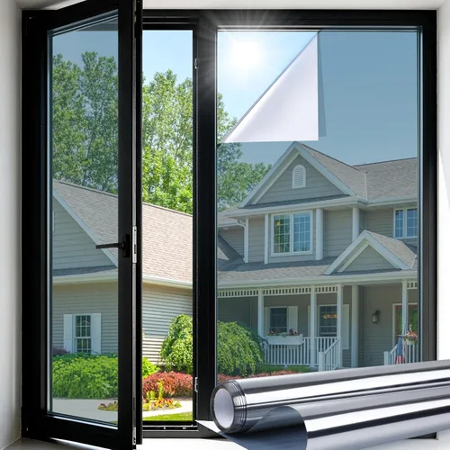 Vista 14 de LUTE - Película de privacidad para ventana, película de arco iris, adhesivo estático de vidrio manchado 3D decorativo, adhesivos de vidrio
