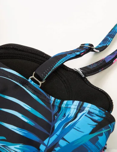 Vista 5 de Traje de baño Halter para mujer de dos piezas con pantalones cortos
