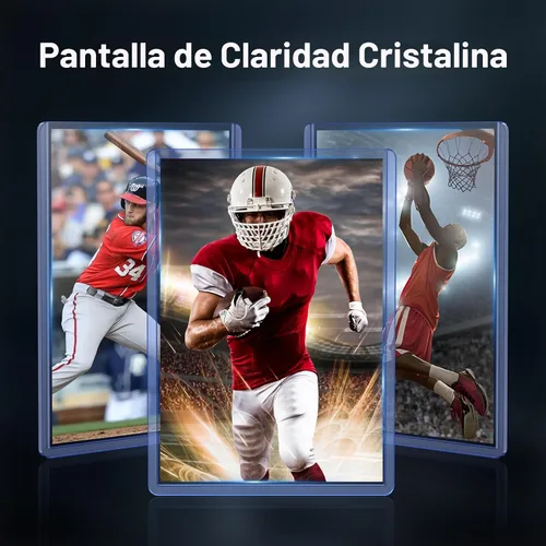Vista 2 de 1000 fundas de plástico duro para tarjetas, protector de tarjetas de béisbol de 3 x 4 pulgadas, soporte para tarjetas comerciales de alta calidad