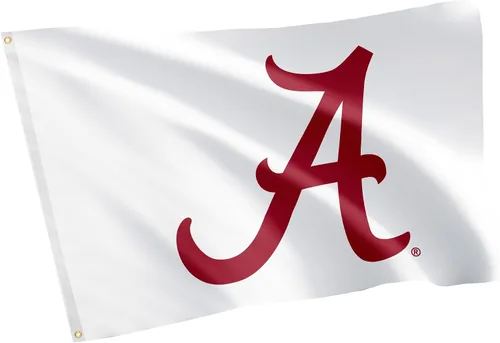 Vista 8 de Desert Cactus Bandera de la Universidad de Alabama Crimson Tide Bama UA Banners 100% poliéster para interiores y exteriores, banderas de 3 x 5 pies