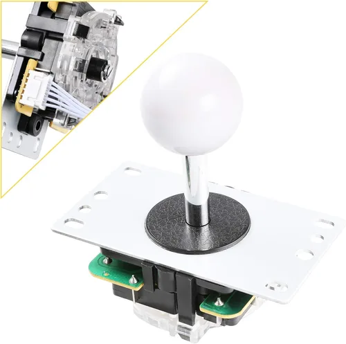 Vista 6 de Hikig - Juego de 2 juegos LED de arcade (2 x codificadores USB, 2 x joysticks de arcade y 20 x botones de arcada para Raspberry Pi y Windows)