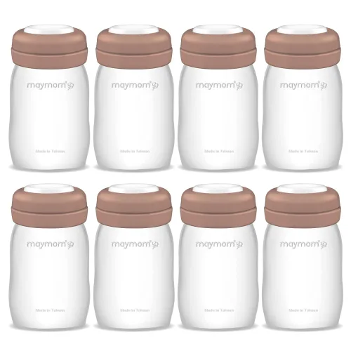 Vista 9 de Maymom Botella de recolección de leche de boca ancha con tapa de cúpula, parte superior de botella, disco SureSeal; compatible con botellas Spectra