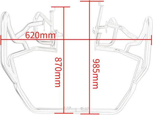 Vista 7 de Protector de motor de motocicleta para BMW F750GS F850GS 2018 2019 2020 2021 2022 2023 F800GS 2024-2025 parachoques de carretera protección lateral