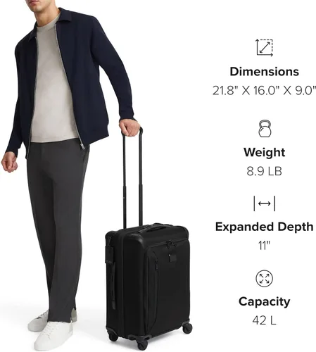 Vista 7 de TUMI - Aerotour - Maleta expandible de 4 ruedas - Maleta ligera de viaje de negocios y ocio para hombres y mujeres - 21.75 pulgadas Continental