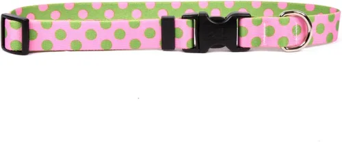 Vista 27 de Collar de diseño amarillo estándar para perro, pequeño, s, Marrón Lunares de Navidad