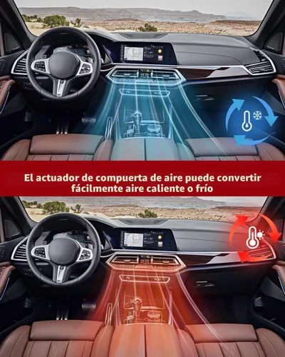 Vista 4 de Actuador de puerta de mezcla de calentador HAVC A/C con control de recirculación de aire, compatible con 2011-2014 para Hyundai para Accent