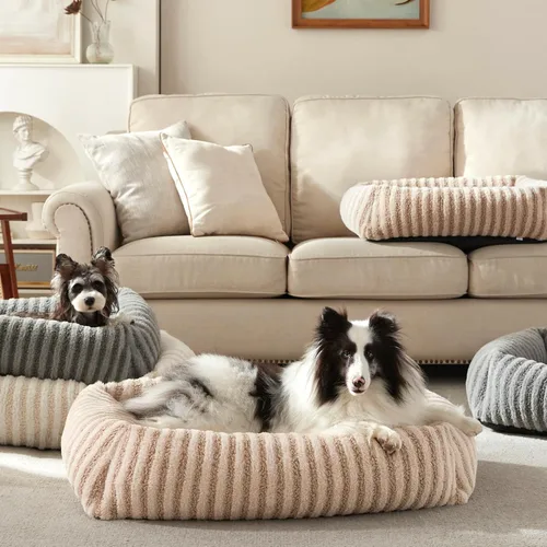Vista 8 de MIXJOY Cama para Perros de Tamaño Mediano y Pequeño, Cama Lavable para Perros Medianos con Funda Extraíble, Cama Rectangular para Perros de Felpa