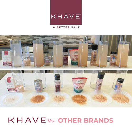 Vista 3 de KHĀVE - Sal del Himalaya rosa pura natural – Sal de grano grueso de 12 onzas de grado más alto para cocinar, condimentar, frotar en seco para fumar