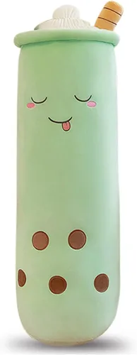Vista 8 de Rexinc - Lindos peluches Boba, peluche Boba de felpa larga, almohada de peluche de burbujas de té, animal de peluche para regalo para niños