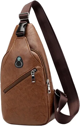 Vista 2 de SHERCHPRY 3 piezas de bolsas para hombres Cruzadas - Bolsa cruzada para hombres, bolsa cruzada para hombres, bolsas de mensajero para hombres