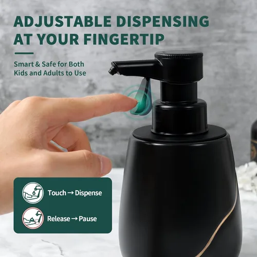 Vista 2 de BosilunLife Dispensador automático de jabón espumoso, dispensador eléctrico de espuma para lavado de manos para baño, dispensador de jabón eléctrico