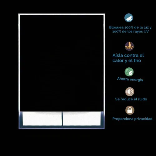 Vista 6 de LETAU - Persianas de ventana opacas, cortinas enrollables con protección UV impresa para el hogar, puerta, hotel, restaurante