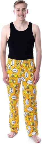 Vista 4 de The Simpsons Homer Simpson Bubble Thoughts - Pantalones de pijama para hombre