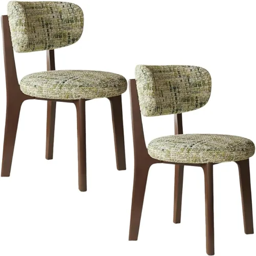 Vista 46 de YVYKFZD Solid Wood Dining Chairs, Armless Dining Room Chair Set, Upholstered Kitchen Chairs, Living Room Chair with Removable Fabric Seat Cushion