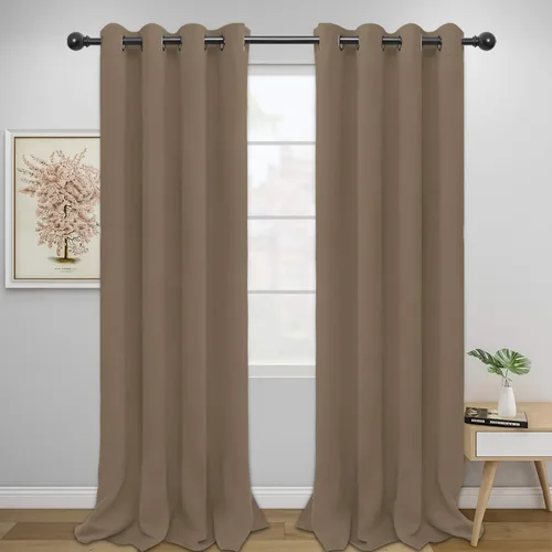 Vista 165 de Easy-Going - Cortinas opacas para dormitorio, aislamiento térmico sólido con ojales, cortinas de ventana para reducción de ruido, cortinas