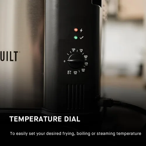 Vista 4 de Masterbuilt Freidora eléctrica de pavo 3 en 1 XL de 10 litros más combinación de caldera y vaporera con cesta de drenaje y cable de seguridad