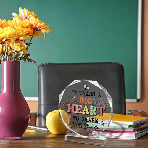 Vista 4 de Los mejores regalos de agradecimiento para profesores para mujeres, regalo de Navidad de acrílico para agradecimiento, regalo de estudiante para San