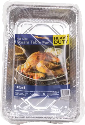 Vista 10 de Dynamic Sartén de aluminio resistente (paquete de 24) bandeja de 17.98 x 13.23 x 2.83 pulgadas, para asar, tamaño compacto, apto para horno