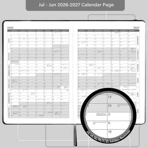 Vista 4 de Libro de citas y planificador 2026 - enero de 2026 a diciembre de 2026, planificador diario por horas, 5.75" X 8.25", intervalo de 60 minutos