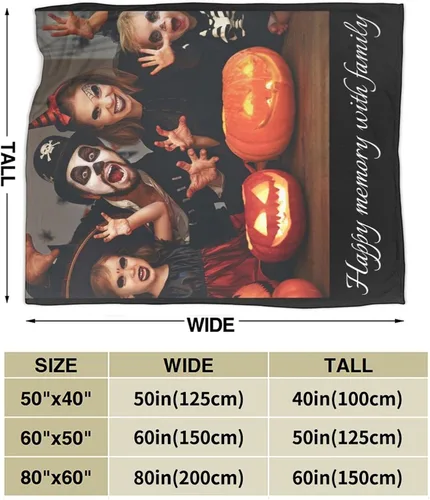 Vista 2 de Manta personalizada con collage de imágenes de texto, manta personalizada para Navidad, cumpleaños, aniversario, boda, día de San Valentín, regalo