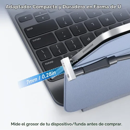 Vista 2 de Cable Matters Paquete de 2 adaptadores USB C en forma de U de 40 Gbps