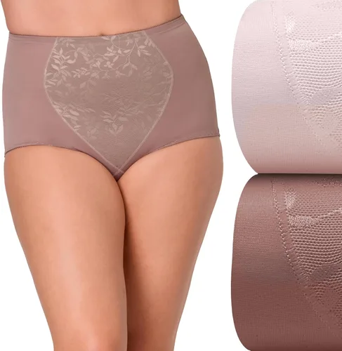 Vista 7 de Bali bragas moldeadoras de control firme para mujer, paquete de calzoncillos moldeadores con control de abdomen, paquete de 2 unidades Negro