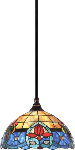 Vista 8 de Toltec Lighting Tallo Colgado Mini colgante, acabado de cobre negro, 3.5" cuadrado humo burbuja vidrio