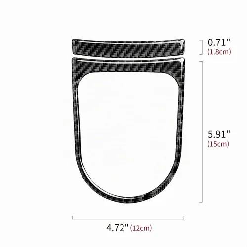 Vista 9 de Adhesivo de vinilo de fibra de carbono para panel de marco de engranajes para Ford Mustang 2015, 2016, 2017, 2018, 2019, 2020, 2021, 2022, 2023