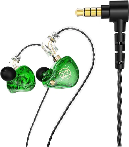 Vista 12 de FEDAI DX2 - Auriculares con monitor de oído, estéreo de alta fidelidad IEM, auriculares profesionales con aislamiento de ruido, auriculares Negro