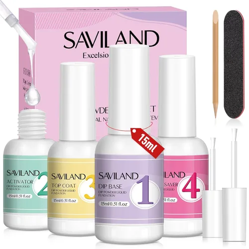 Vista 8 de SAVILAND Capa base ultra adhesiva del polvo de la inmersión para el sistema