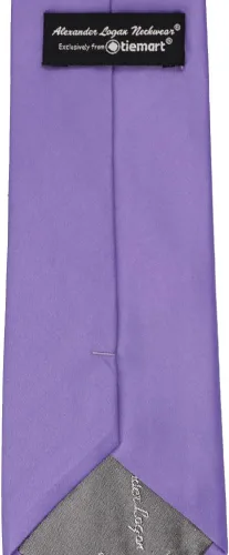 Vista 139 de tiemart Corbata de color sólido para hombre Longitud estándar