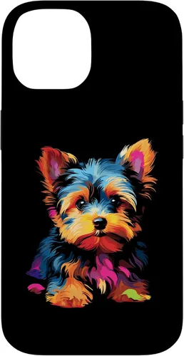 Vista 4 de Funda para iPhone 11 Yorkie Puppy