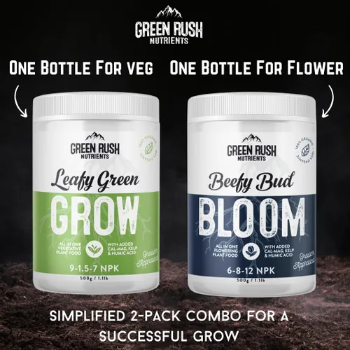 Vista 2 de Paquete doble orgánico de verduras para cosechar – Fertilizante para interiores y exteriores para verduras de hoja, verduras, hierbas y más – Combo