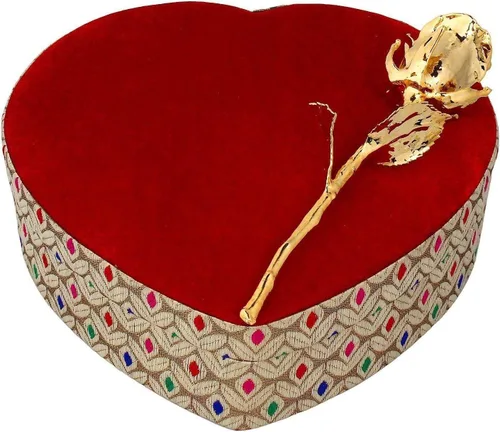 Vista 14 de Rosa natural bañada en oro de 24 quilates con caja de regalo roja para hombres y mujeres, 6 pulgadas de largo, la mejor opción de regalo en el día