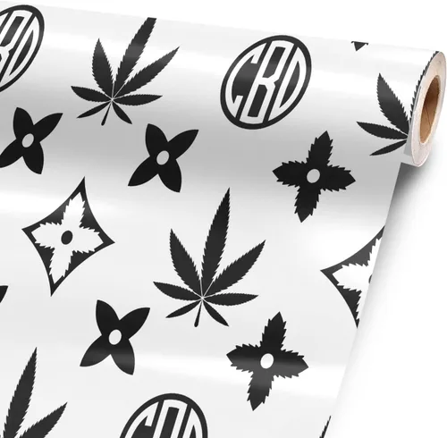 Vista 5 de Lámina de vinilo de cuero negro de 12 x 52 pulgadas para artículos grandes o personalizados. Envuelve 3M para artículos personalizados de todos