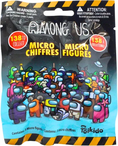 Vista 7 de Toptoys2u Bargain Bundles Among Us Micro Figures Series 1 - Bolsas para persianas (3 unidades)