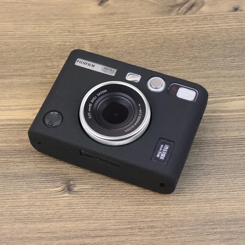Vista 3 de MUZIRI KINOKOO Funda de silicona para cámara instantánea Fuji Instax Mini EVO, funda protectora de goma suave para Fujifilm Mini EVO, ajuste delgado