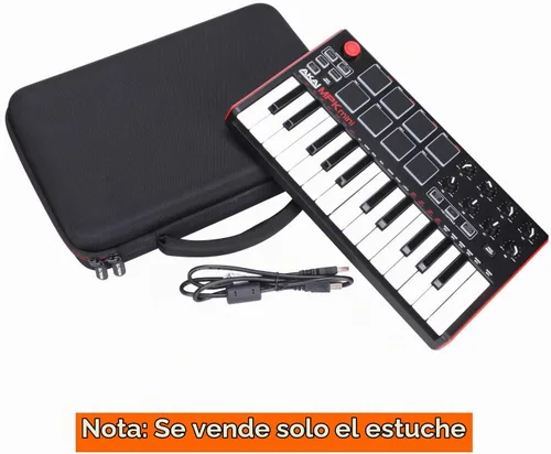 Vista 6 de LTGEM - Funda para Akai MPK Mini MK3/MPK Mini Play MK3 MIDI Controller Negro