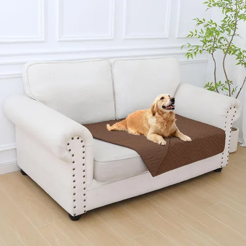 Vista 111 de hyha Manta impermeable para perros, funda suave para cama de perro, mantas para mascotas, funda impermeable para sofá y sillón para perros lavable
