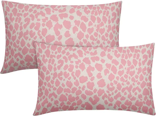 Vista 29 de Juego de 2 fundas de almohada de 16 x 16 pulgadas con estampado de leopardo, diseño de leopardo, con cremallera, decoración del hogar para sofá