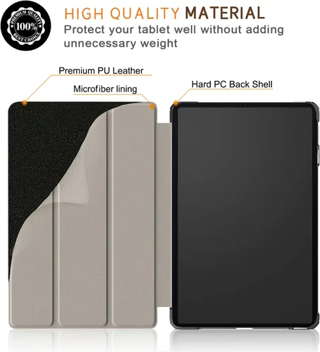 Vista 6 de Funda para Xiaomi Pad 6, Slim Stand Hard Back Shell Funda protectora inteligente para Xiaomi Pad 6 Pro 11 "con función de encendido/apagado Graffiti