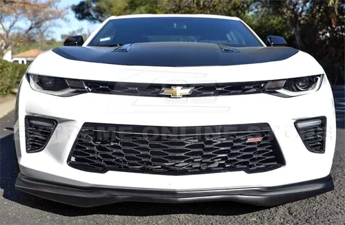 Vista 3 de Repuesto para modelos Chevrolet Camaro SS 2016 actuales Divisor de labio inferior para parachoques delantero adicional estilo T6