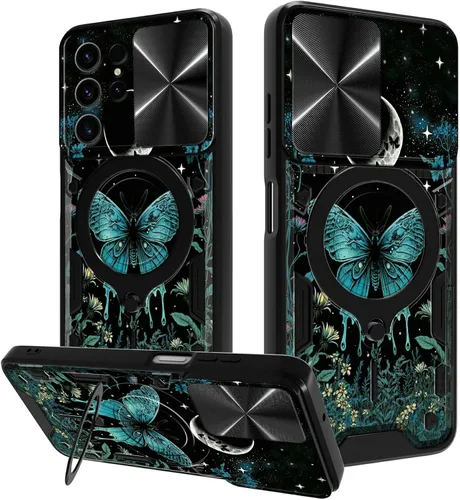 Vista 11 de Funda para Samsung Galaxy A03S de 6.5 pulgadas, funda protectora resistente con función atril giratorio de 360 grados, funda protectora resistente