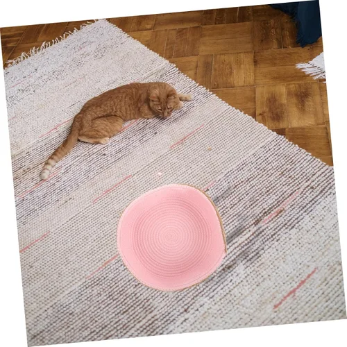 Vista 9 de balacoo Cama de ratán para mascotas, cojín redondo, camas para mascotas para perros pequeños, cama circular para perros, suministro de dormir