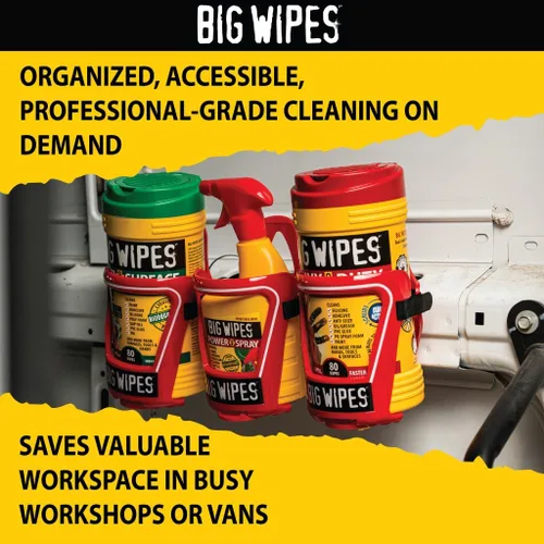 Vista 18 de BIG WIPES Recipiente multisuperficie resistente, paños de limpieza súper absorbentes para manos, superficies y herramientas, recipiente de 80