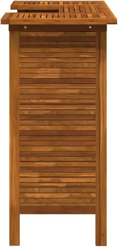 Vista 8 de vidaXL Mesa de bar de 43.3 x 19.7 x 41.3 pulgadas, madera de acacia maciza