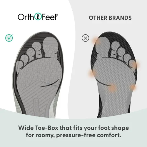 Vista 6 de Orthofeet Sandalias ortopédicas de cuero para mujer
