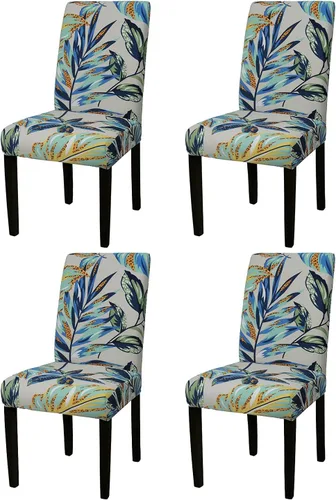 Vista 15 de Funda protectora para silla de comedor, lavable, extraíble, de elastano